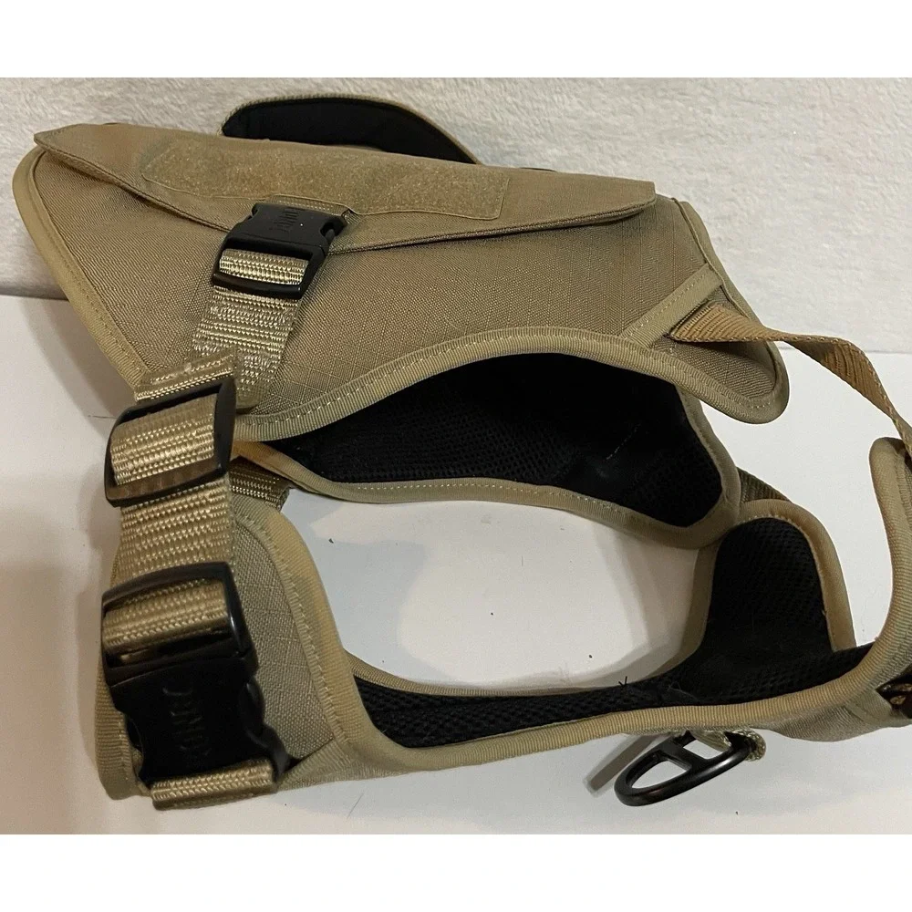 Kong Ultra Durable Tactical Dog Vest Harness Tan Sz Large Without Tags